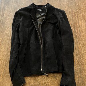John Varvatos Star USA Suede Jacket Blue M